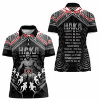 New Zealand Aotearoa Women Polo Shirt Traditional Kapa Haka