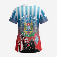 Personalised Free West Papua Scrub Top One People One Soul Unique Style LT05 - Polynesian Pride