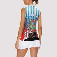 Personalised Free West Papua Women Sleeveless Polo Shirt One People One Soul Unique Style - Polynesian Pride