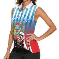 Personalised Free West Papua Women Sleeveless Polo Shirt One People One Soul Unique Style - Polynesian Pride