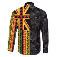 Hawaii Maoli Spirit Family Matching Puletasi and Hawaiian Shirt Kakau Pattern With Flower Lei - Polynesian Pride