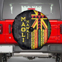 Hawaii Maoli Spirit Spare Tire Cover Kakau Pattern With Flower Lei LT05 - Polynesian Pride