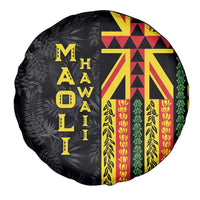 Hawaii Maoli Spirit Spare Tire Cover Kakau Pattern With Flower Lei LT05 - Polynesian Pride