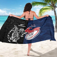 France And New Zealand Rugby Sarong Les Bleus Rooster With Maori Tiki LT05 - Polynesian Pride