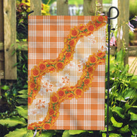 Orange Hawaii Palaka Garden Flag Hawaiian Ilima Lei