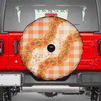 Orange Hawaii Palaka Spare Tire Cover Hawaiian Ilima Lei