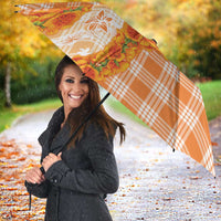 Orange Hawaii Palaka Umbrella Hawaiian Ilima Lei