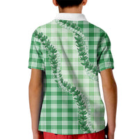 Green Hawaii Palaka Kid Polo Shirt Hawaiian Pikake Lei