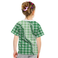Green Hawaii Palaka Kid T Shirt Hawaiian Pikake Lei LT05 - Polynesian Pride