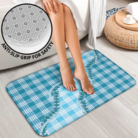 Blue Hawaii Palaka Bathroom Set Hawaiian Pikake Lei