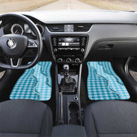 Blue Hawaii Palaka Car Mats Hawaiian Pikake Lei