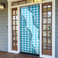 Blue Hawaii Palaka Door Cover Hawaiian Pikake Lei LT05 - Polynesian Pride