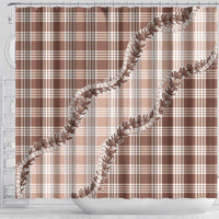 Beige Hawaii Palaka Shower Curtain Hawaiian Pikake Lei LT05 - Polynesian Pride