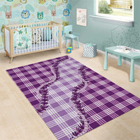 Violet Hawaii Palaka Area Rug Hawaiian Pikake Lei