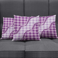 Violet Hawaii Palaka Pillow Cover Hawaiian Pikake Lei