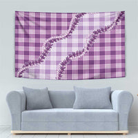 Violet Hawaii Palaka Tapestry Hawaiian Pikake Lei