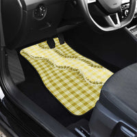 Yellow Hawaii Palaka Car Mats Hawaiian Pikake Lei