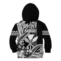 Hawaii Maui Upena Kiloi Kid Hoodie Kakau Tribal Pattern Black Version LT05 - Polynesian Pride