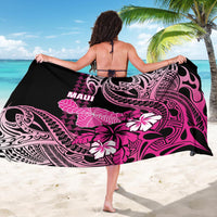 Hawaii Maui Upena Kiloi Sarong Kakau Tribal Pattern Pink Version