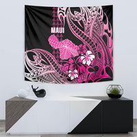 Hawaii Maui Upena Kiloi Tapestry Kakau Tribal Pattern Pink Version LT05 - Polynesian Pride
