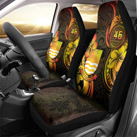Personalised Kiribati Independence Day Car Seat Cover 46th Anniversary