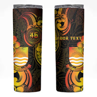 Personalised Kiribati Independence Day Skinny Tumbler 46th Anniversary