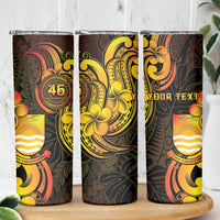 Personalised Kiribati Independence Day Skinny Tumbler 46th Anniversary