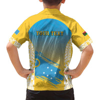 Personalised Vanuatu Sanma Day Family Matching Off Shoulder Short Dress and Hawaiian Shirt Special Style - Polynesian Pride