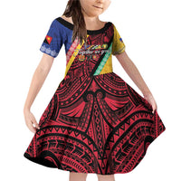 Love Torba PNG Day Family Matching Off Shoulder Short Dress and Hawaiian Shirt Together We Grow - Polynesian Pride