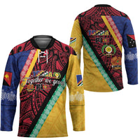 Love Torba PNG Day Hockey Jersey Together We Grow - Polynesian Pride