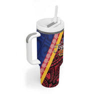 Love Torba PNG Day Tumbler With Handle Together We Grow - Polynesian Pride
