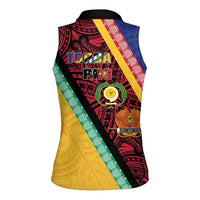 Love Torba PNG Day Women Sleeveless Polo Shirt Together We Grow - Polynesian Pride