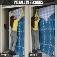 Blue Hawaii Paniolo Quilt Motif Door Cover LT05 - Polynesian Pride