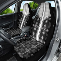 Black Hawaii Paniolo Quilt Motif Car Seat Cover LT05 - Polynesian Pride