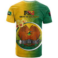 Papua New Guinea Enga Province T Shirt Mix Coat Of Arms Polynesian Pattern LT05 - Polynesian Pride