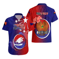 Personalized Papua New Guinea Central Province Hawaiian Shirt Mix Coat Of Arms Polynesian Pattern LT05 - Polynesian Pride