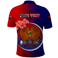 Personalized Papua New Guinea Central Province Polo Shirt Mix Coat Of Arms Polynesian Pattern LT05 - Polynesian Pride