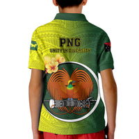 Papua New Guinea Oro Province Kid Polo Shirt Mix Coat Of Arms Polynesian Pattern LT05 - Polynesian Pride