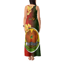 Personalized Papua New Guinea Eastern Highlands Province Tank Maxi Dress Mix Coat Of Arms Polynesian Pattern LT05 - Polynesian Pride