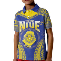 Personalised Niue The Rock Of Polynesia Kid Polo Shirt Peniamina Gospel Day Blue Version LT05 Kid Blue - Polynesian Pride