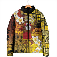 Papua New Guinea Retro Christmas Padded Jacket Hamamas Krismas - Polynesian Pride