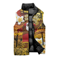 Papua New Guinea Retro Christmas Sleeveless Puffer Jacket Hamamas Krismas - Polynesian Pride