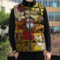 Papua New Guinea Retro Christmas Sleeveless Puffer Jacket Hamamas Krismas - Polynesian Pride