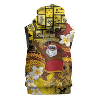 Papua New Guinea Retro Christmas Sleeveless Zip Hoodie Hamamas Krismas LT05 - Polynesian Pride