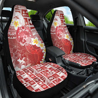 Tonga Christmas Car Seat Cover Kilisimasi Fiefia Retro Style Red LT05 One Size Red - Polynesian Pride