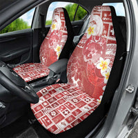 Tonga Christmas Car Seat Cover Kilisimasi Fiefia Retro Style Red LT05 - Polynesian Pride