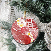 Tonga Christmas Ceramic Ornament Kilisimasi Fiefia Retro Style Red LT05 - Polynesian Pride