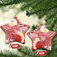 Tonga Christmas Ceramic Ornament Kilisimasi Fiefia Retro Style Red LT05 Star Red - Polynesian Pride
