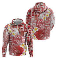 Tonga Christmas Hoodie Kilisimasi Fiefia Retro Style Red - Polynesian Pride