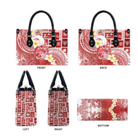 Tonga Christmas Leather Bag Kilisimasi Fiefia Retro Style Red - Polynesian Pride